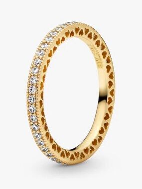 Pandora Sparkle and Hearts Ring